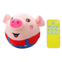 Pelota De Juguete Para Perros Y Gatos Con Dibujos Animados Cerdo Y Perro Peluche Lavable Y Recargable Por USB Bola Saltar Inteligente Para Mascotas - details 11