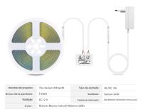 Espejo De Maquillaje LED Con Sensor Táctil Y Luz Ajustable 12V COB Para Mesa De Vestir Iluminación De Fondo Para Baño Y Dormitorio Decoración - details 1