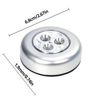 2Pcs Luz Nocturna LED Inalámbrica Con Pilas Incluidas Luz De Emergencia Al Presionar La Mano Para Cama Pequeña Y Lectura - details 5