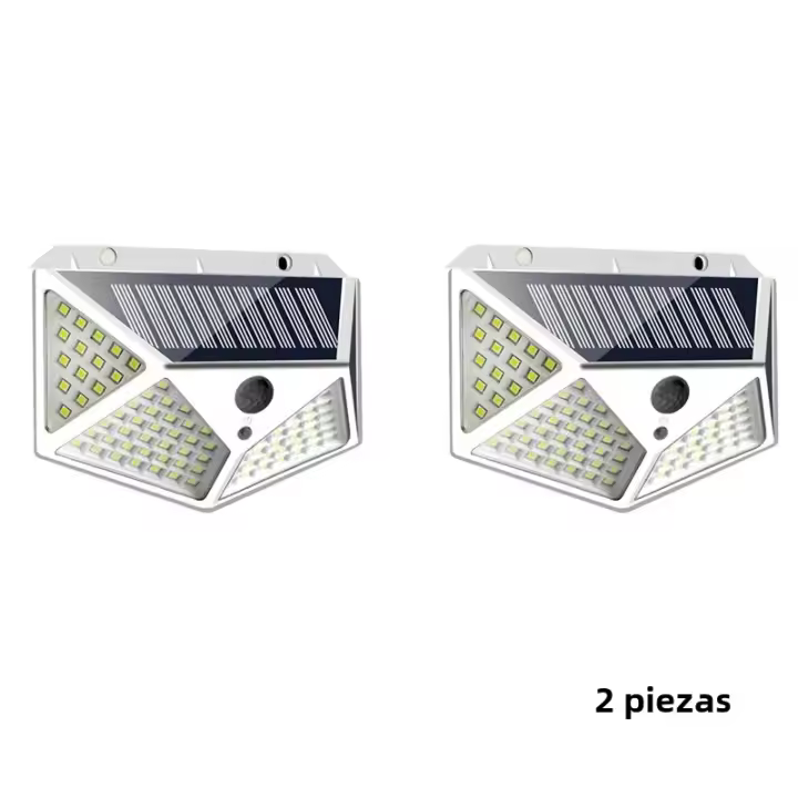 Pack De 12 Luces Solares Para Exterior 100LED Con Sensor De Movimiento Iluminación De 270° Para Jardín Patio Moderno - 1