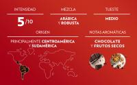 Lavazza, Qualità Rossa, Café en Grano Natural, Ideal para la Máquina de Café Espresso, con Notas Aromáticas de Chocolate y Frutos Secos, Arábica y Robusta, Intensidad 5, Tueste Medio, Paquete de 500 g - details 2