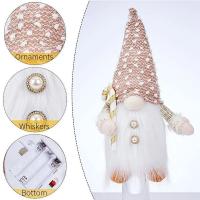 Muñeca De Navidad Sin Cara Con LED Luz De Navidad Colgante De Elfos De Peluche Regalo De San Nicolás Para Noche De Navidad - details 2