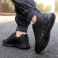 Zapatos De Correr Para Hombre Invierno Ligeros Confortables Antideslizantes Impermeables De Cuero Artificial Y Malla Suela De Goma - details 8
