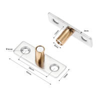 2 Pcs Locador De Puerta De Metal Y Madera Con Cabeza De Cobre Tono 8/10/12mm Diámetro 49*15mm Herramienta Para Puertas Deslizantes Y De Madera - details 5