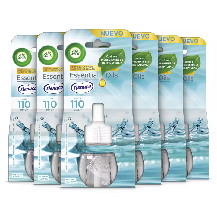 Air Wick Eléctrico - Ambientador para casa con aroma a Nenuco - 6 recambios - 1