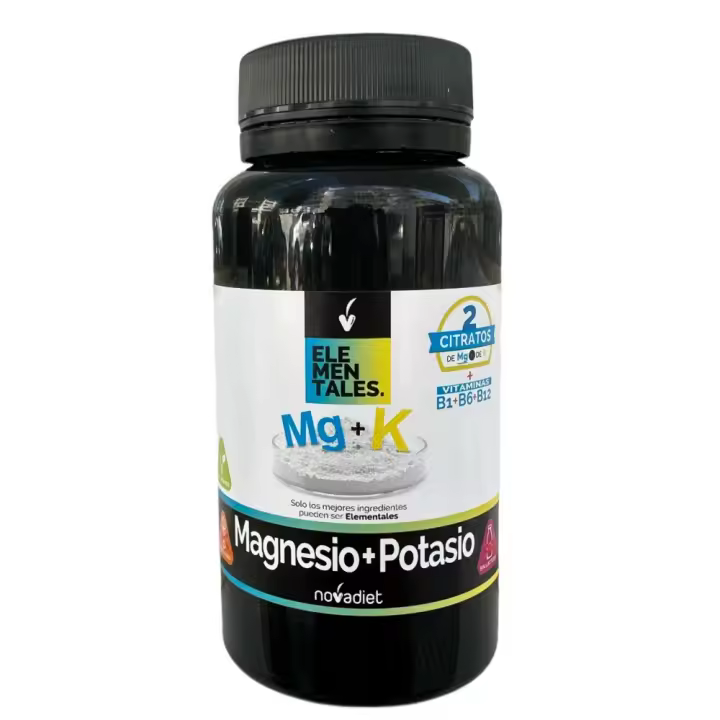 Magnesio + Potasio + B1, B6, B12, 60 comprimidos de Novadiet - 1