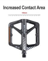 Pedal De Bicicleta BOLANY De Nylon Antideslizante Impermeable Y a Prueba De Polvo Para Montaña Doble Soporte Accesorios De MTB - details 10