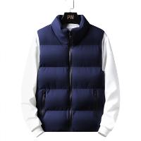 Chaqueta Sin Mangas Para Hombre 5XL Impermeable Cierre De Cremallera Collarín De Invierno Casual Prenda Exterior De Otoño E Invierno - details 11