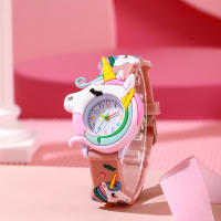 Reloj De Pulsera De Silicona Para Niños Y Niñas Reloj De Regalo Lindo Y Colorido Con Diseño De Animal Movimiento De Cuarzo - details 7
