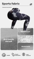 Leggings De Yoga Para Mujer Cintura Alta Sin Costuras Tie Dye Scrunch Butt Levantador Talla Elástica Pantalones De Yoga De Nylon Y Spandex - details 1