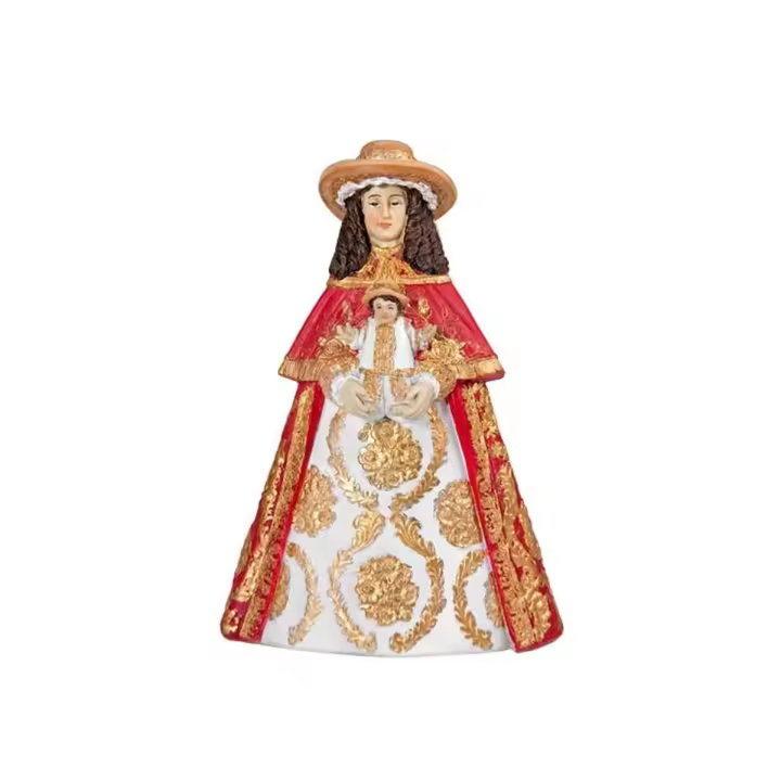 Inmaculada Romero - Figura Virgen Rocío Pastora 16 Cm Blanca Paloma Marismas Almonte Resina - 1