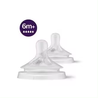 Philips Avent Natural Response 2 Tetinas T5 flujo ultra rápido 6m+ Sin BPA* diseño antigoteo tetina en forma de pecho - 1