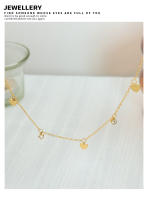Collar con colgante de moneda y lentejuelas para mujer y niña, cadena, joyería con dijes dorados, trajes de playa, novedad,collares de cadenas delicados para mujer, gargantillas con dijes de corazón, collar de cadena de acero inoxidable apilable simple - details 10