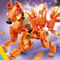 Bloques De Construcción De Transformación Animal 4en1 Para Niños Juguetes De Mecha Modelo Regalo De Cumpleaños Ideal Para Edad 6-12 - details 1