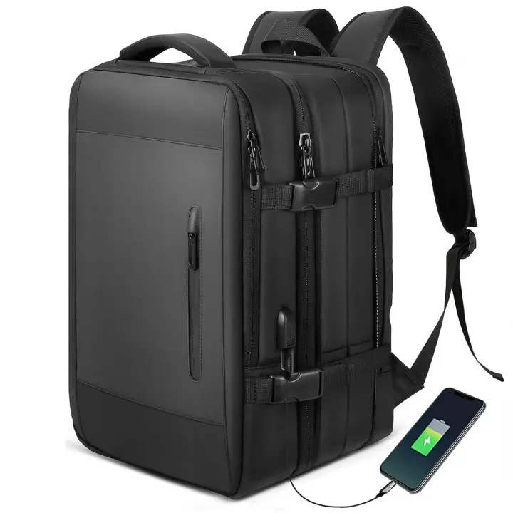 Mochilas para hombre Mochila de mano, grande para Mujeres mochila de viaje, hombres, probada por la Aérea, mochila de Gimnasio, mochila impermeable para Orden portátil de Negocios, prescidible - 1