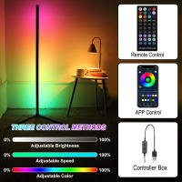 Lámpara De Piso Inteligente Tuya Dimmable RGB LED Moderna Para Decoración De Dormitorio Y Sala De Juegos Control Remoto Alexa - details 6