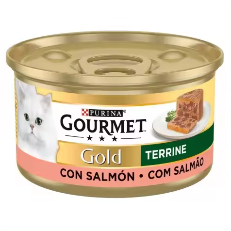 Purina Gourmet Gold Terrine Salmón Gato Latas 85 Gr - 1