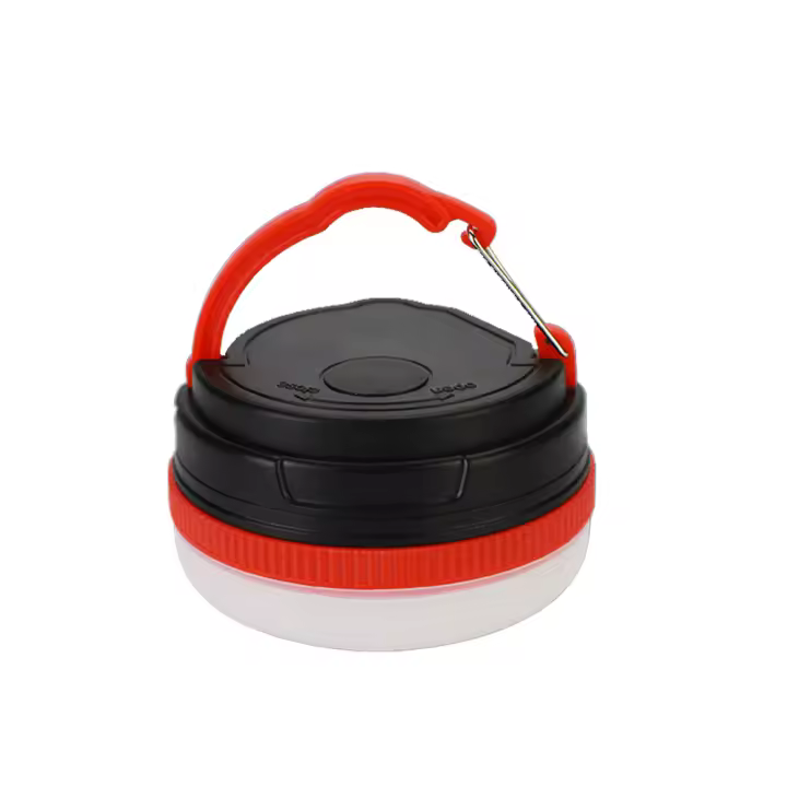 Lámpara Portátil Para Camping Con Base Magnética Y 3 Modos De Iluminación Luz De Emergencia Para Exterior Sin Batería Incluida Color Rojo/Azul/Naranja - 1