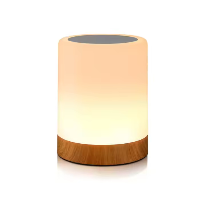 Lámpara Nocturna Toque Sensor Recargable Para Niños Habitación Luz Caliente Blanca RGB Cambiante Lámpara De Mesa Para Dormitorio - 1