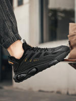 Zapatos De Correr Para Hombre 2024 Calidad Superior Transpirables Moda Invierno Con Lining De Peluche Cálido Comodidad Clásicos Casuales Con Punta Redonda Material Superior Artificial - details 5