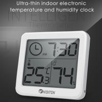 Reloj De Mesa Y Pared Digital Con Temperatura Y Humedad Pantalla Grande Batería Operada Para Decoración De Hogar Cocina Oficina - details 0