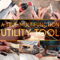 Herramienta Multifuncional DUTRIEUX Para Prensa De Tubos Múltiples Y Puzzle 3D Herramienta Foldable EDC De Metal Cuier Knife - details 6