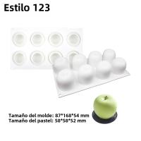 Molde De Galletas De Silicona SHENHONG Con Diseño De Frutas Mousse De Naranja Manzana Pera Mango Durazno Herramientas De Decoración De Postres - details 0