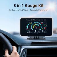 Gauge De Coche 3 En 1 LCD Medidor De Temperatura Del Agua Medidor De Presión Del Aceite Y Voltímetro Adecuado Para Coches Y Barcos Con Adaptador Sensor De Temperatura - details 4