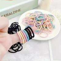 100pcs Bandas De Cabello De Goma Para Mujer Accesorios Coreanos De Cabello Anillos Elásticos Para Atar El Cabello No Dañinas Para El Cabello - details 4