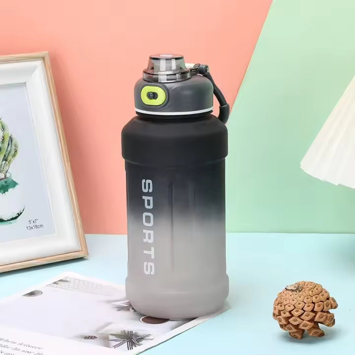 Taza Deportiva Portátil De Plástico 1300ml Con Pajita Cambio De Color Tetera Frosted Para Adultos Adecuada Para Senderismo - 1