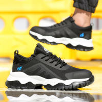 Zapatos De Seguridad Para Hombre Talla 48 Antipinchazos Y Antideslizantes Suela De EVA Capa Superior De Tejido Mocasines Respirables Para Trabajo - details 16