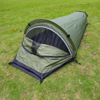 Carpa De Camping Para Un Solo Usuaria Carpa De Montaña Rusa Ligera Con Saco De Dormir Carpa De Un Habitáculo De Viaje - details 7