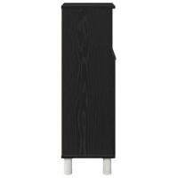 Armario de baño vidaXL Negro Roble 30x30x95 cm Madera Elaborada - details 5