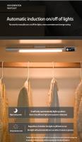 Lámpara Nocturna Con Sensor De Movimiento LED Recargable Tipo C Luz Para Armario Y Cocina Con Pantalla Digital - details 3