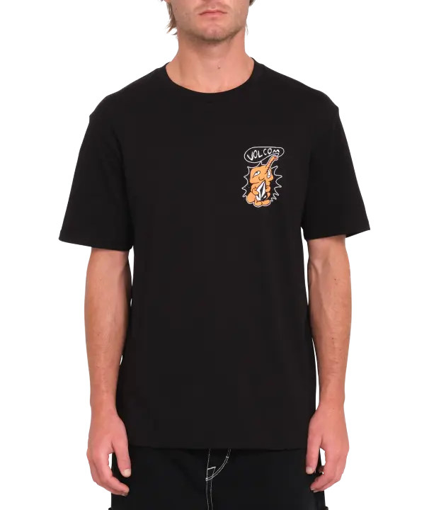 Camiseta de manga corta Volcom Santi Stoned - Black - 1
