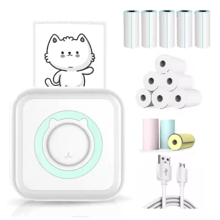 Kuo Lu Pd2cc - Mini Impresora de Bolsillo Portátil Bluetooth 200g - 1