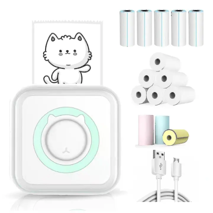 Kuo Lu Pd2cc - Mini Impresora de Bolsillo Portátil Bluetooth 200g - 1