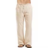 Pantalones Casual Para Hombre De Talla Grande With Belt Elástica Largos Y Ligeros Estilo De Calle Pantalones Rectos Para Primavera Y Verano - details 10
