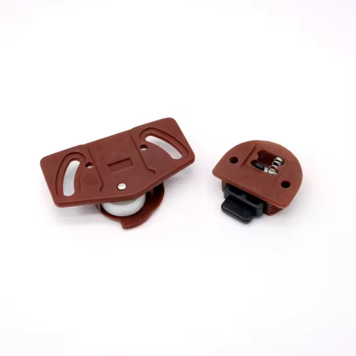 Rueda De Pared Para Puerta Deslizante De Armario Plástico Kit De Rodillo De Puerta Deslizante Para Armario Y Gabinete - 1