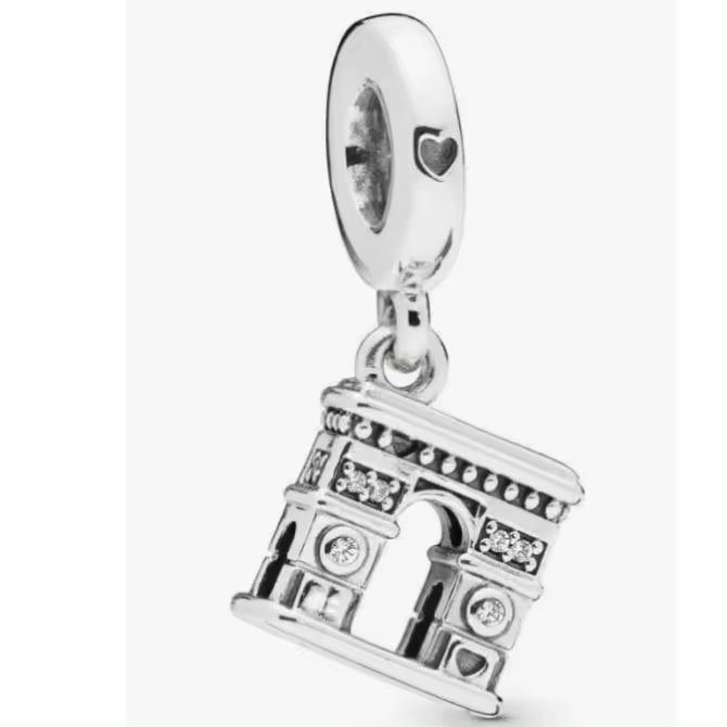 Charm de Plata de Ley con diseño de DOT de referencia de Pandora(Solo dije, Cadena no incluida) - 1