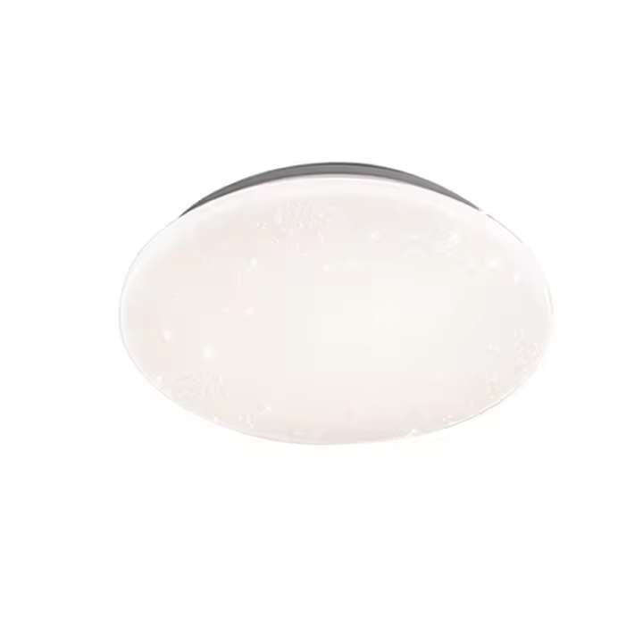 Plafón LED todo blanco, luz fría 18W, 6500K Ø260mm - 1