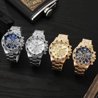 Reloj De Pulsera Para Hombre Moda Cuarzo Acero Inoxidable Resistente Al Agua Estilo Casual Clavija De Cierre Reloj De Mano De Lujo - details 0