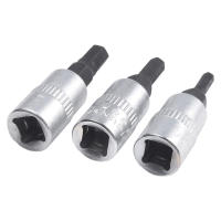 Juego De 3 Piezas De Brocas Hexagonales De 1/4 Pulgada H3 H4 H5 H6 H7 H8 Acero De Cromo Vanadio Para Tornillos De Presión Cilíndrica - details 8