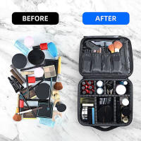 Estuche Profesional Portátil Para Maquillaje Impermeable Con Espejo Para Mujer Estuche De Viaje Para Maquillaje Y Herramientas De Uñas De Oxford Fashion - details 6
