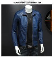 Chaqueta De Cuero PU Para Hombre Estilo Motociclista Streetwear Béisbol Outdoor Bomber Casual Para Otoño Windbreaker Masculino - details 4