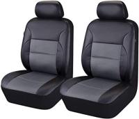 Funda de asiento de cuero sintético para Coche de 5 plazas, universal, con las costurastipo sándwich y Arco. - details 0