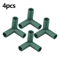 Conectores De Marco De Invernadero Plástico Verde 4Pcs 16mm Para Juntas De Paredes De Jardín Exterior Arco Iris DIY 3 Vías Adaptador De Estructura De Jardín - details 5