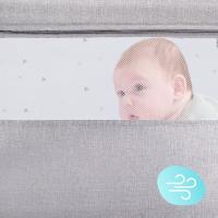 Kinderkraft NESTE UP Cuna Colecho para Bebé con Colchón, Cuna de Cabecera, Fácil ajuste de cama de padres, Ajuste de altura, Buena Circulación de Aire, Ruedas transportarás - details 5