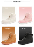 Botas De Nieve Para Mujer 2024 Calzado De Montaña Exterior Botas De Invierno Con Pelo De Piel Hasta La Rodilla Botas De Invierno Para Mujer - details 6