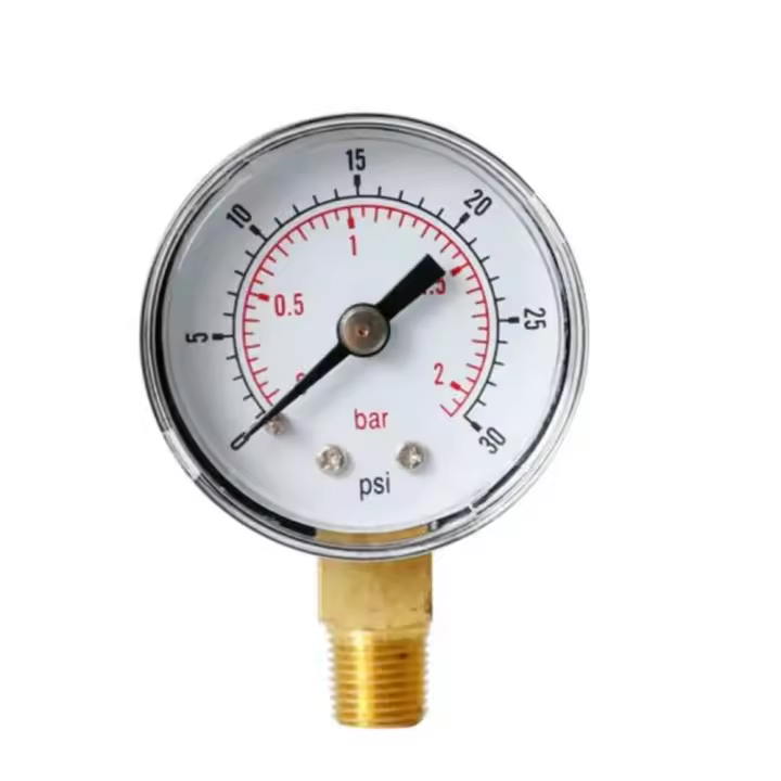Gauge De Presión De 40mm Con Montaje En Bajo 1/8" BSPT Precisión 2.5% Temperatura Máxima 60℃ Adecuado Para Aire Agua Combustible Líquidos - 1